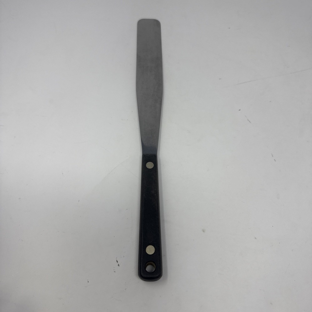 Vintage Flint Arrowhead Stainless Icing Spreader Black Handle Kitchen Cooking